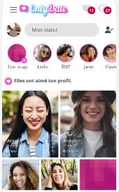 Onlydate page d'accueil
